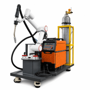 6-Axis Robotic Welding Machine Cell – 350A/500A Automated Welding System