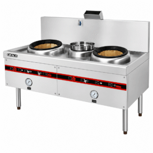 Professional Wok Cooking Range with Built-In Wok System