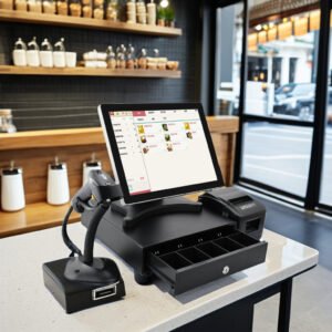 Complete POS System Bundle – 15-Inch Touch Screen with Printer, Scanner & Cash Drawer