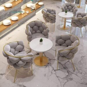 Luxury Modern Metal Salon Living Home Chair Sofa