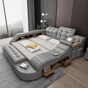 Leather Bed Multifunctional Combination Customized Massage Soft