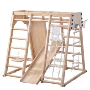 Frame Wooden Climbing Indoor Children Montessori Gym Foldable Pickler Swing