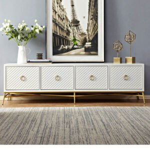 Simple Luxury Living Cabinet French Room Art Shell
