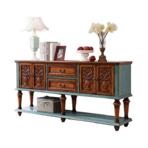 Vintage Wood Living Cabinet Room Furniture Antique