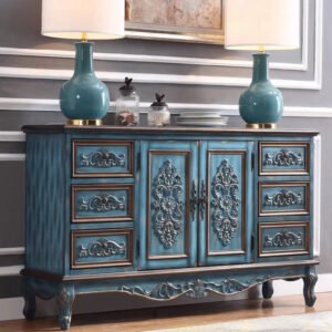 Living Bedroom Kitchen Console Table Cabinet Retro Room Wooden Entryway