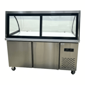 Deli & Meat Refrigerated Display Counter with Undercounter Freezer (Single Compressor)